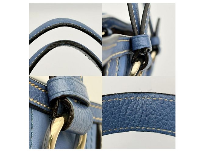 Céline Bolso Tote de piel Celine Azul - vista 9