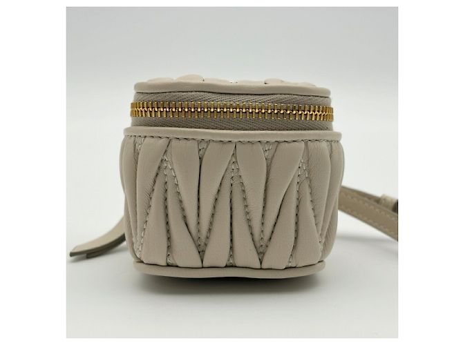 Miu Miu Charm per borsa Mini Pouch Beige - vista 5