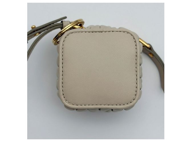 Miu Miu Charm per borsa Mini Pouch Beige - vista 6