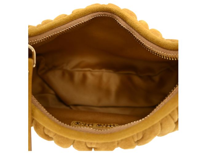Borsa Miu Miu Wonder Matelassé Yellow Giallo - vista 6