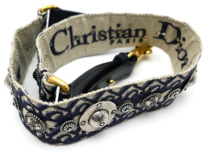 Christian Dior Mini Saddle Tasche Marineblau - Ansicht 10