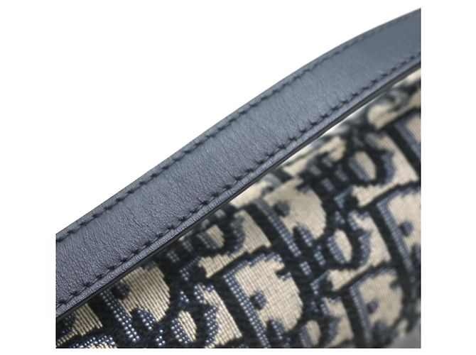 Christian Dior Mini Saddle Tasche Marineblau - Ansicht 5