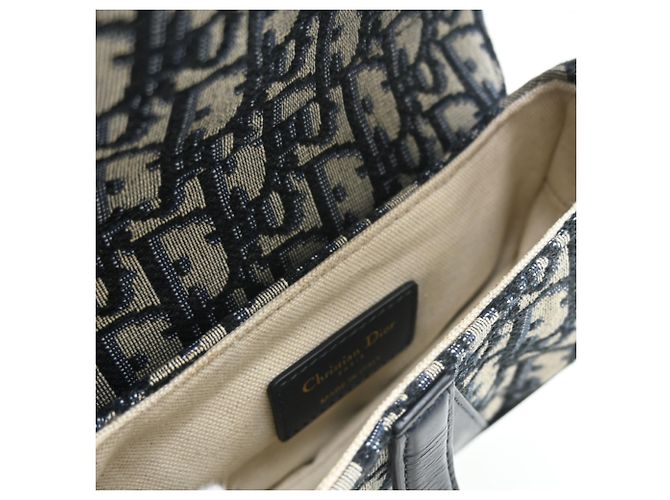 Christian Dior Mini Saddle Tasche Marineblau - Ansicht 6