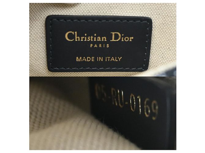 Christian Dior Mini Saddle Tasche Marineblau - Ansicht 8