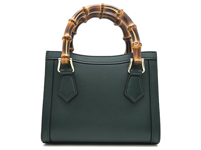 Borsa a mano donna Gucci Bamboo Diana Small Verde - vista 2
