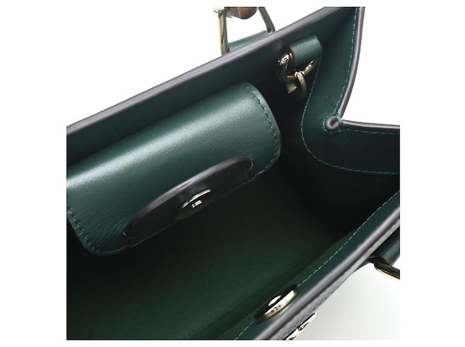 Borsa a mano donna Gucci Bamboo Diana Small Verde - vista 6