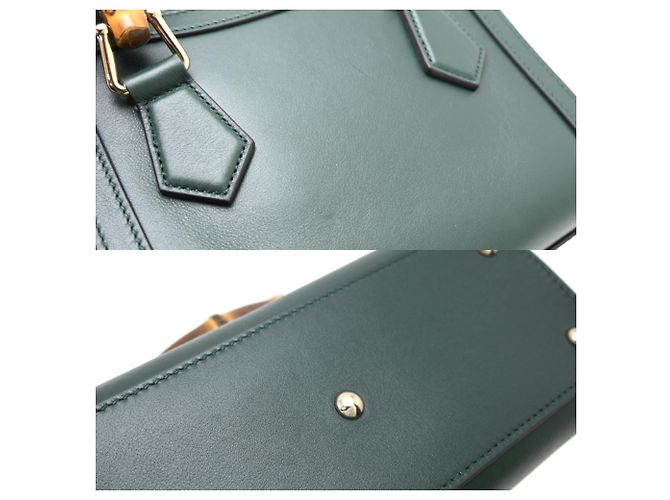 Borsa a mano donna Gucci Bamboo Diana Small Verde - vista 7