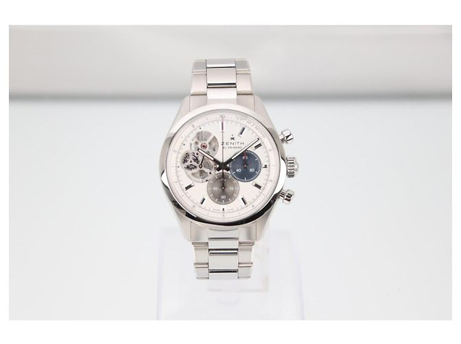 Zénith Zenith Chronomaster Open Automatico 39.5mm Quadrante Bianco Blu Grigio Silver hardware - vista 14
