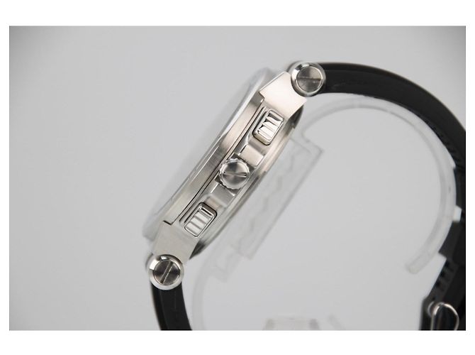 Orologio Bulgari Diagono Calibro 303 DG42SCH Automatico 42mm Nero & Argento Grigio Silver hardware - vista 3