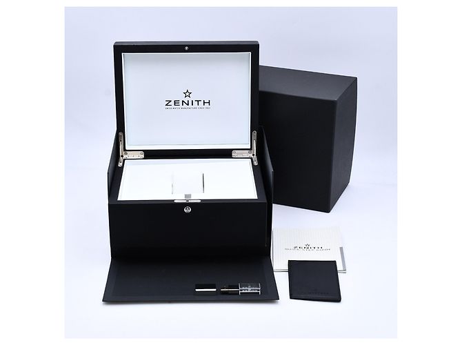 Zénith Zenith Chronomaster Original 38mm MOP Automatico 16.3200.3600 Bianco Blu Grigio - vista 15