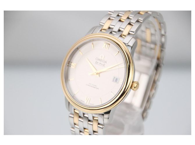 Omega De Ville Prestige Automatico 36.8mm Quadrante Argento D'oro - vista 2