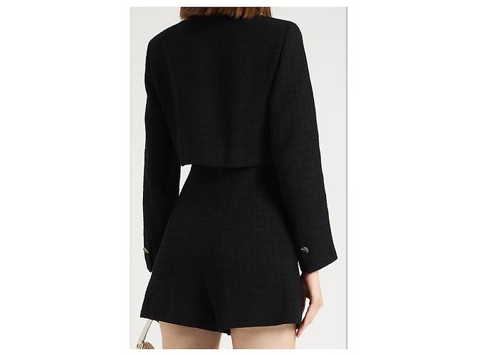 Sandro Mono de Tweed Negro Mujer XS 34 - vista 2