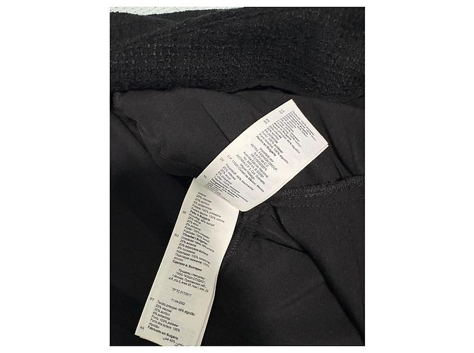 Sandro Mono de Tweed Negro Mujer XS 34 - vista 7