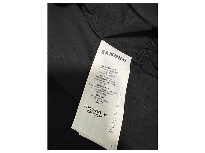 Sandro Mono de Tweed Negro Mujer XS 34 - vista 8