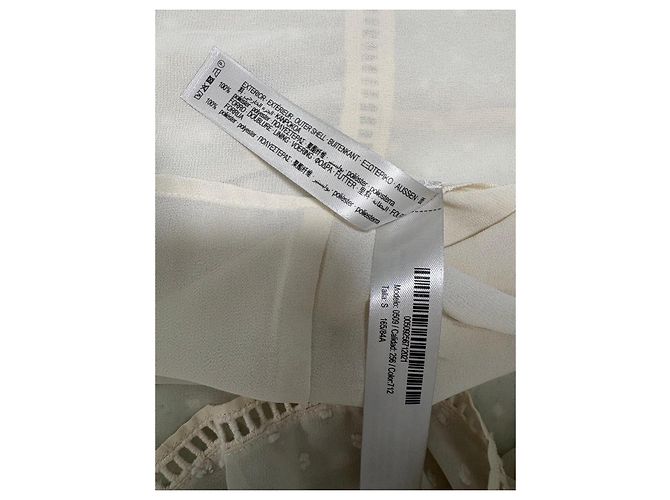 Uterque Uterqüe Chiffon-Midikleid mit Punktmuster und Rüschen Beige - Ansicht 6