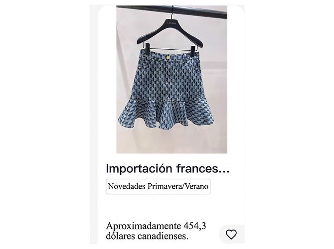 Sandro Saia de Ganga com Estampado Geométrico e Folho Azul - vista 3