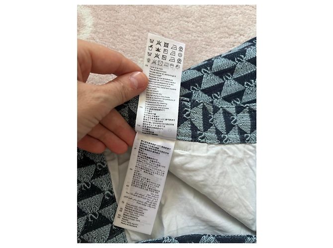 Sandro Saia de Ganga com Estampado Geométrico e Folho Azul - vista 7