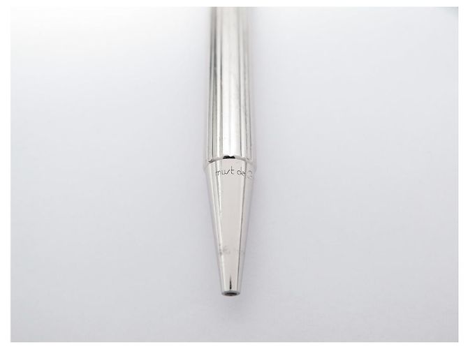 PENNA A SFERA VINTAGE MUST DE CARTIER TRINITY GODRON ARGENTE Argento - vista 4