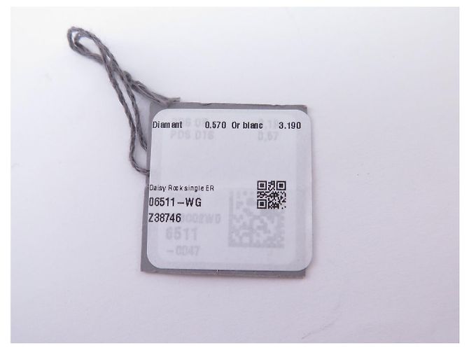 NUOVO ORECCHINO A MONO ARCO MESSIKA DAISY ROCK 6511 ORO BIANCO 18K DIAMANTE 3.9G Argento - vista 12