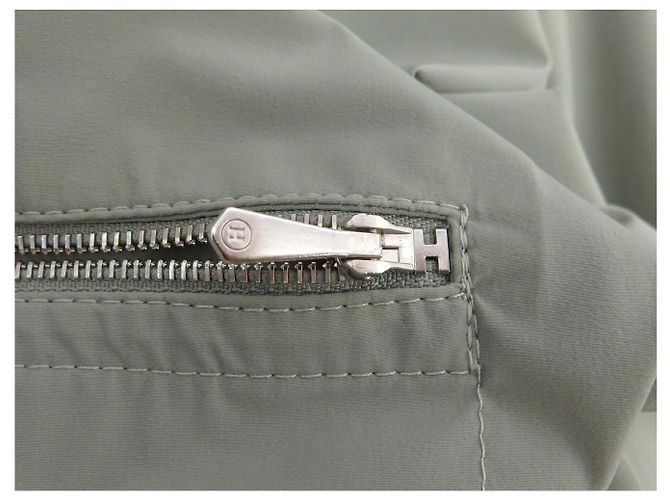 Hermès NUOVA GIACCA HERMES BLUSON ZIP BORDO COSTOLATO M 48 IN COTONE GRIGIO - vista 12