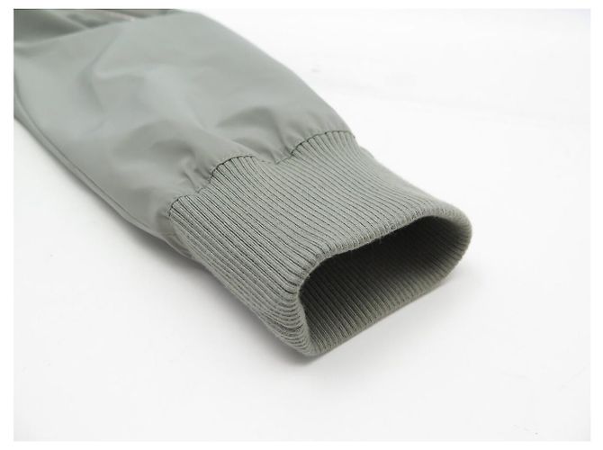 Hermès NUOVA GIACCA HERMES BLUSON ZIP BORDO COSTOLATO M 48 IN COTONE GRIGIO - vista 13