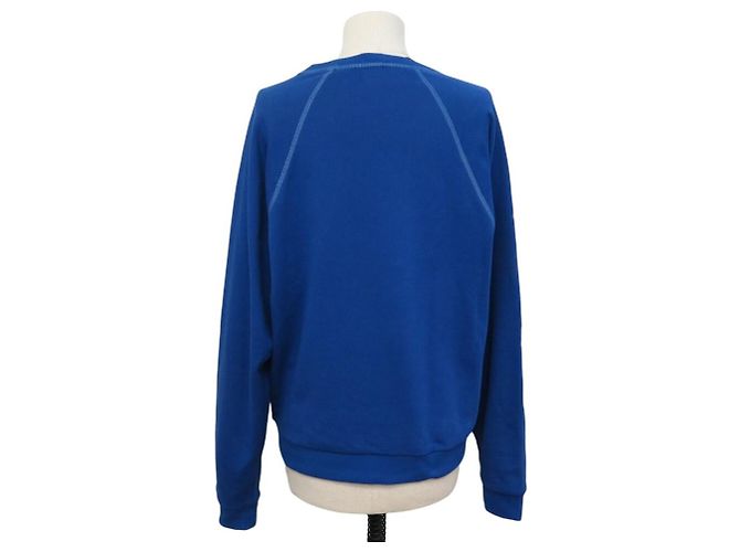 Céline NEU CELINE ELEPHANT PULLOVER RY0H5670Q L M 40 BLAUE BAUMWOLLEN-SWEATSHIRT TOP - Ansicht 3