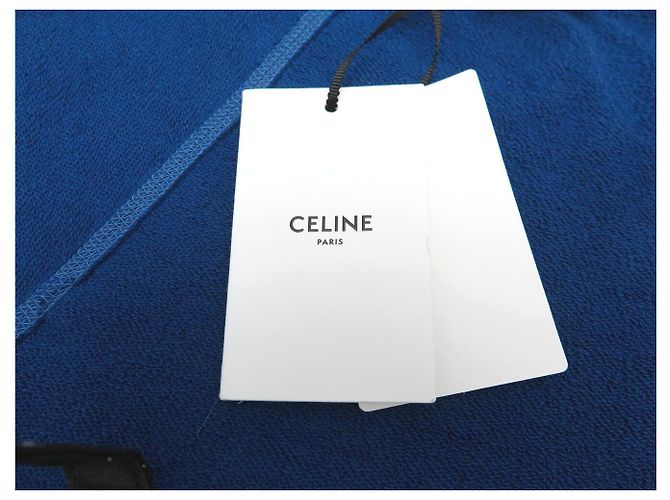Céline NEU CELINE ELEPHANT PULLOVER RY0H5670Q L M 40 BLAUE BAUMWOLLEN-SWEATSHIRT TOP - Ansicht 6