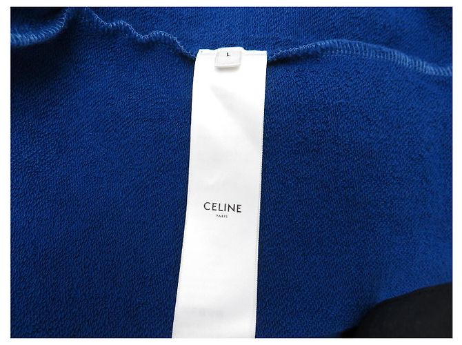 Céline NEU CELINE ELEPHANT PULLOVER RY0H5670Q L M 40 BLAUE BAUMWOLLEN-SWEATSHIRT TOP - Ansicht 8