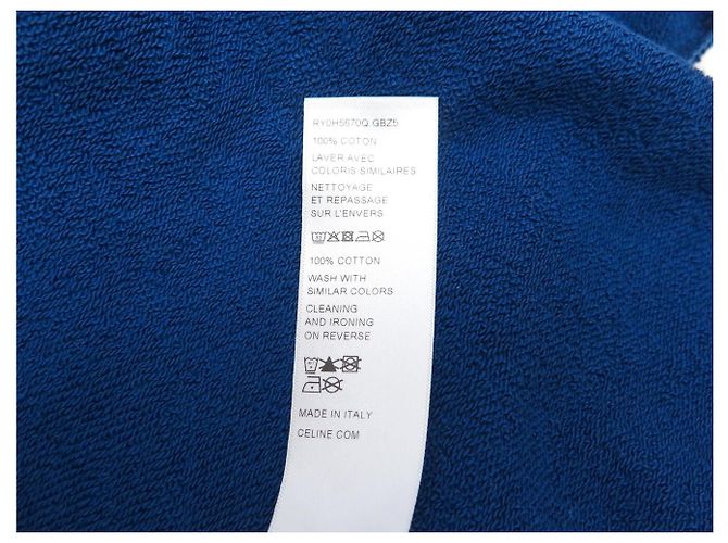 Céline NEU CELINE ELEPHANT PULLOVER RY0H5670Q L M 40 BLAUE BAUMWOLLEN-SWEATSHIRT TOP - Ansicht 9