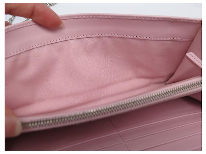 FENDI 8M0365 CONTINENTAL ROSA SCHULTERGELDBEUTEL WALLET ON CHAIN WOC Pink - Ansicht 10
