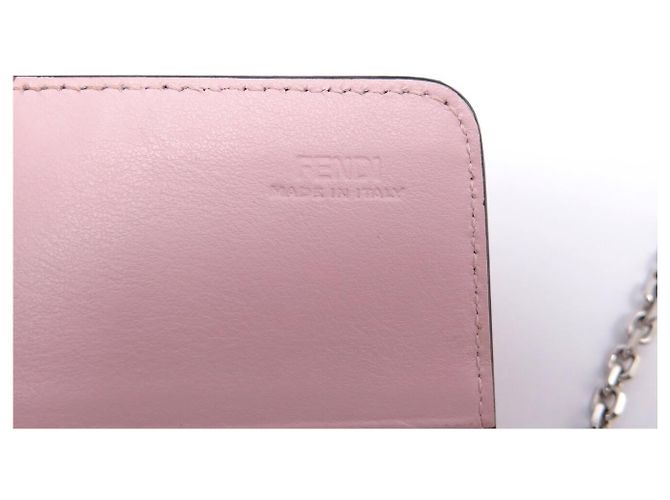 FENDI 8M0365 CONTINENTAL ROSA SCHULTERGELDBEUTEL WALLET ON CHAIN WOC Pink - Ansicht 6