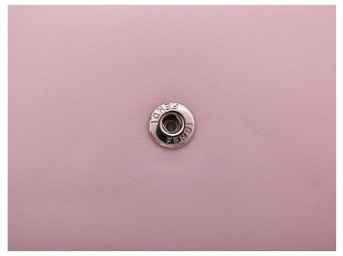 FENDI 8M0365 CONTINENTAL ROSA SCHULTERGELDBEUTEL WALLET ON CHAIN WOC Pink - Ansicht 9