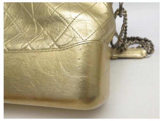 BORSA A MANO CHANEL GABRIELLE MEDIUM A93824Y PELLE ORO TRACOLLA D'oro - vista 11