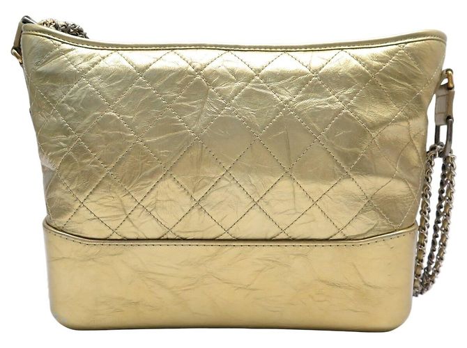 BORSA A MANO CHANEL GABRIELLE MEDIUM A93824Y PELLE ORO TRACOLLA D'oro - vista 2
