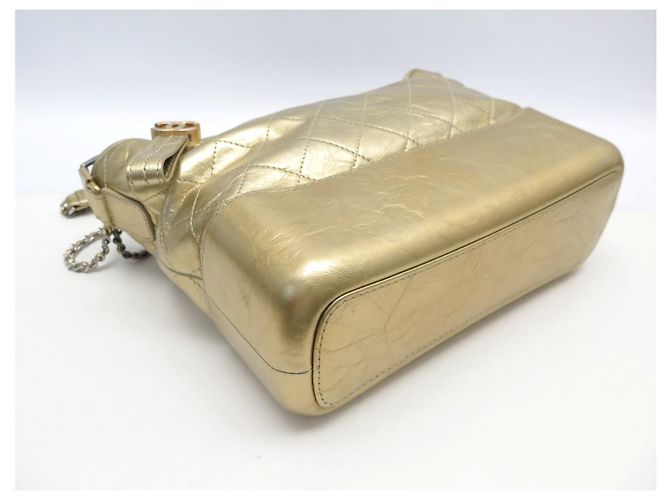 BORSA A MANO CHANEL GABRIELLE MEDIUM A93824Y PELLE ORO TRACOLLA D'oro - vista 3