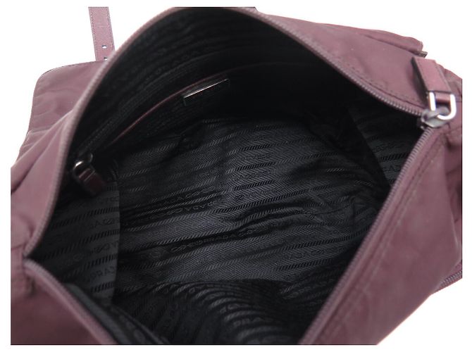 BORSA A TRACCOLLA PRADA RE-NYLON BORDEAUX 1BD953 BURGUNDY SHOULDER BAG Bordò - vista 10