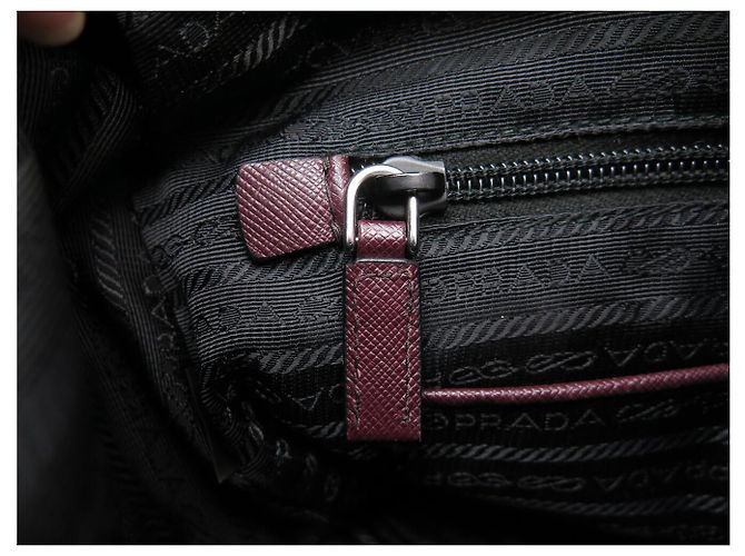 BORSA A TRACCOLLA PRADA RE-NYLON BORDEAUX 1BD953 BURGUNDY SHOULDER BAG Bordò - vista 11