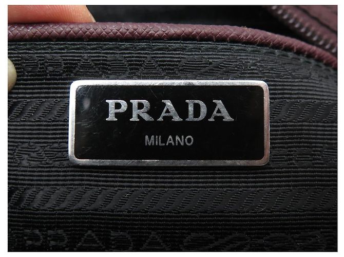 BORSA A TRACCOLLA PRADA RE-NYLON BORDEAUX 1BD953 BURGUNDY SHOULDER BAG Bordò - vista 12