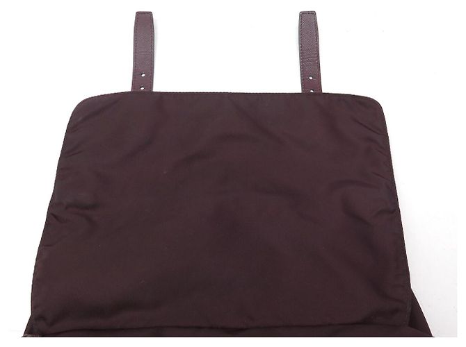 BORSA A TRACCOLLA PRADA RE-NYLON BORDEAUX 1BD953 BURGUNDY SHOULDER BAG Bordò - vista 17
