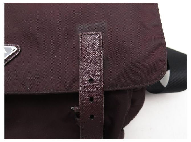 BORSA A TRACCOLLA PRADA RE-NYLON BORDEAUX 1BD953 BURGUNDY SHOULDER BAG Bordò - vista 18