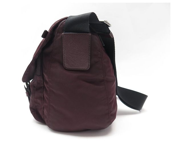BORSA A TRACCOLLA PRADA RE-NYLON BORDEAUX 1BD953 BURGUNDY SHOULDER BAG Bordò - vista 3