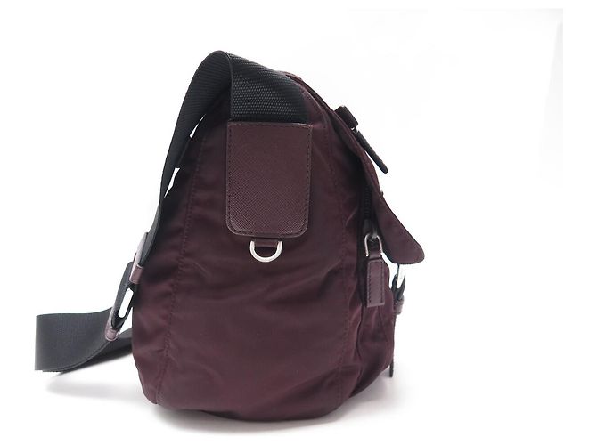 BORSA A TRACCOLLA PRADA RE-NYLON BORDEAUX 1BD953 BURGUNDY SHOULDER BAG Bordò - vista 4