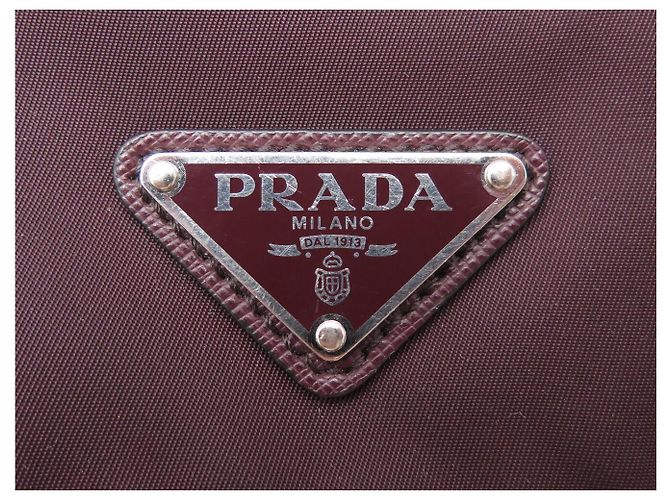 BORSA A TRACCOLLA PRADA RE-NYLON BORDEAUX 1BD953 BURGUNDY SHOULDER BAG Bordò - vista 8