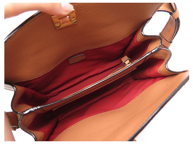 NUOVA BORSA A MANO LANCEL PIA IN PELLE CAMEL A TRACCOLLA Cammello - vista 8