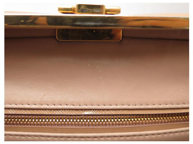 BORSA A MANO PRADA PYRAMID PROMENADE BEIGE PELLE SAFFIANO VERNICE BL0808 BAG - vista 13