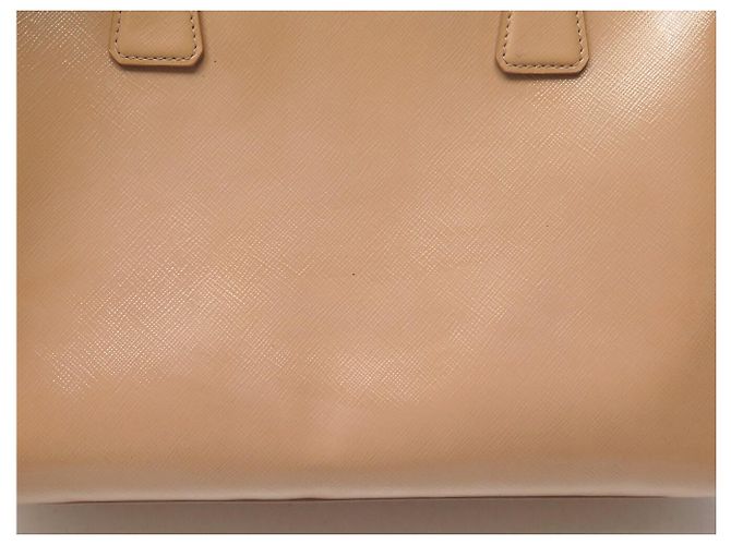BORSA A MANO PRADA PYRAMID PROMENADE BEIGE PELLE SAFFIANO VERNICE BL0808 BAG - vista 16