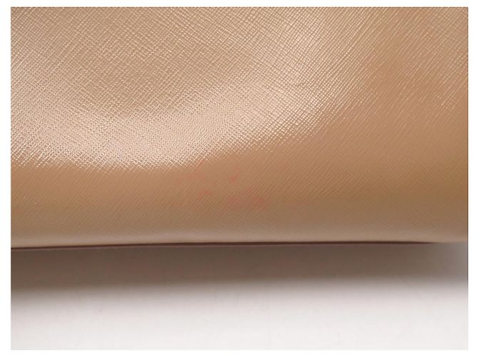 BORSA A MANO PRADA PYRAMID PROMENADE BEIGE PELLE SAFFIANO VERNICE BL0808 BAG - vista 18