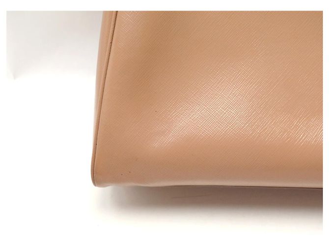 BORSA A MANO PRADA PYRAMID PROMENADE BEIGE PELLE SAFFIANO VERNICE BL0808 BAG - vista 19