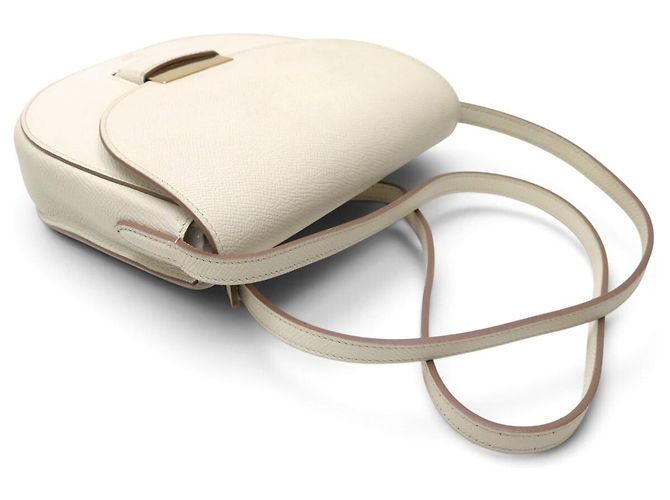 Céline BOLSO DE MANO CELINE TROTTEUR PM CUERO CREMA BANDOLERA CROSSBODY BAG PURSE Crudo - vista 4
