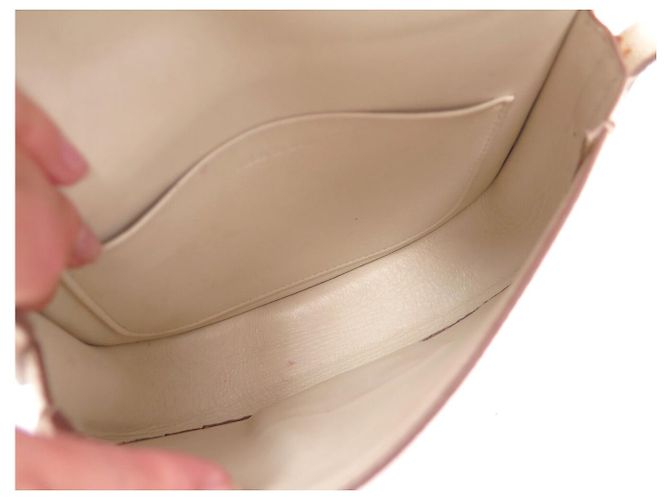 Céline BOLSO DE MANO CELINE TROTTEUR PM CUERO CREMA BANDOLERA CROSSBODY BAG PURSE Crudo - vista 8
